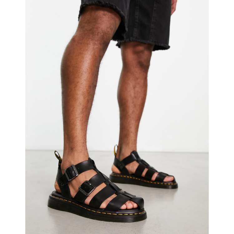 Dr Martens Garin sandals in back brando leather ASOS