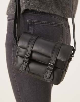 Dr. Martens - Gesteppte Umhängetasche in Schwarz, 7 Zoll