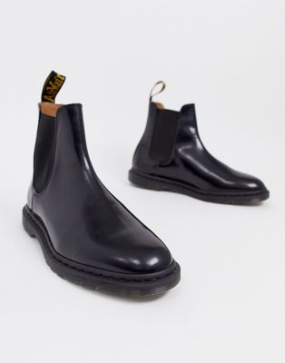 Dr Martens Graeme chelsea boots in black polished smooth | ASOS