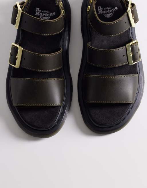 Dr Martens – Gryphon – Ciemnooliwkowe sandały, 2 z 4
