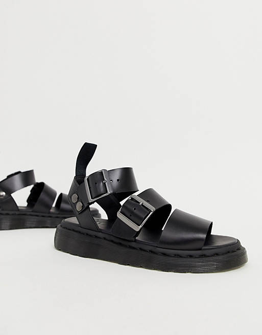 Dr Martens Gryphon leather sandals in black