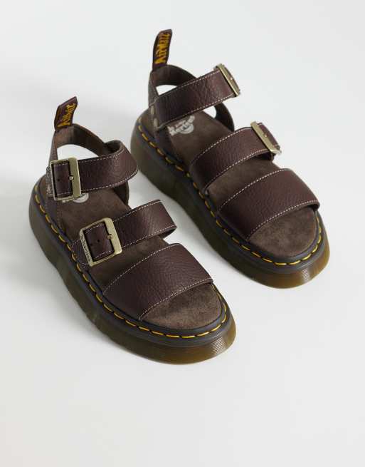 Dr Martens - Gryphon Quad - Brune sandaler , 4 af 4