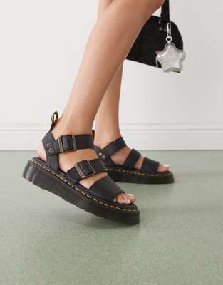 Dr Martens - Gryphon Quad - Sandalen in Schwarz-Black