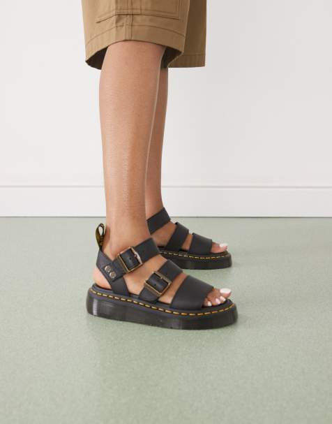 Black dm outlet sandals