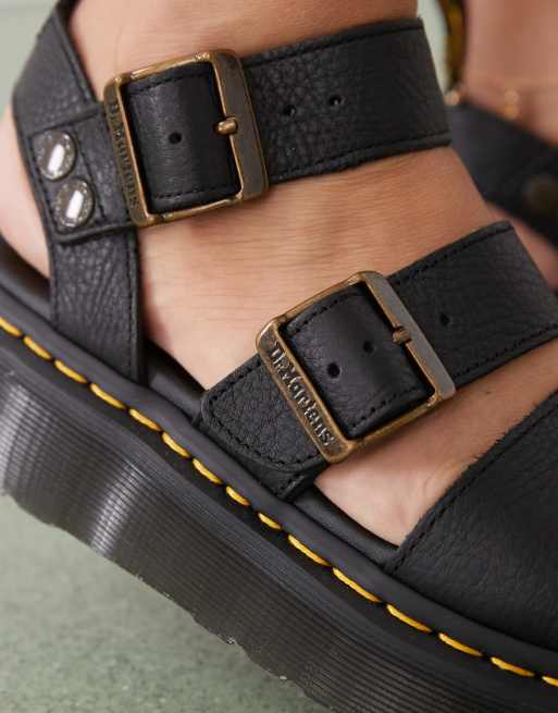 Dr Martens Gryphon quad sandals in black