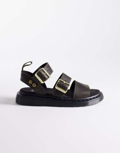 Dr. Martens – Gryphon – Sandalen in dunklem Olivgrün - view 1