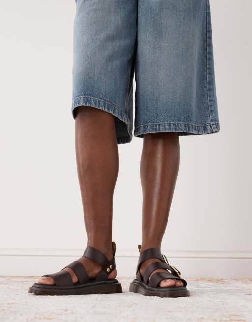 Dr Martens Gryphon sandals in dark brown | ASOS