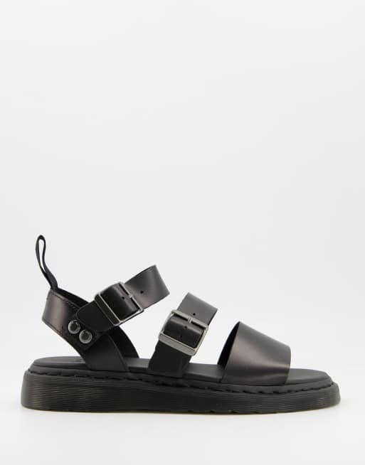 Dr Martens - Gryphon - Sorte sandaler med strop