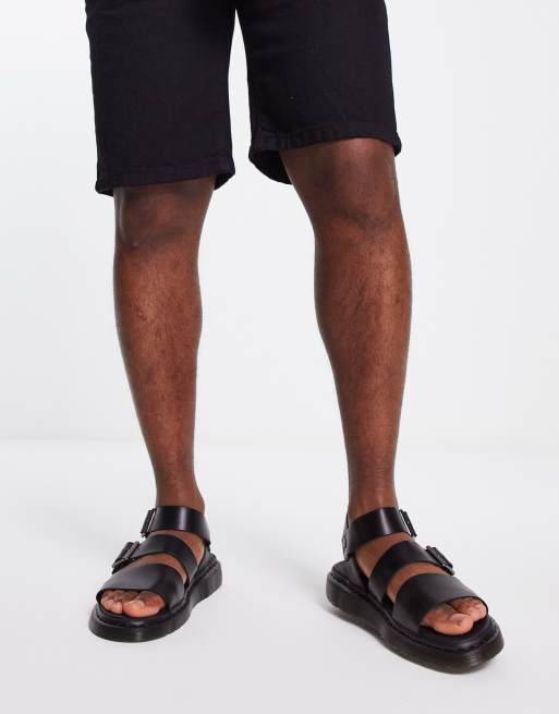 Dr Martens gryphon strap sandals black brando ASOS