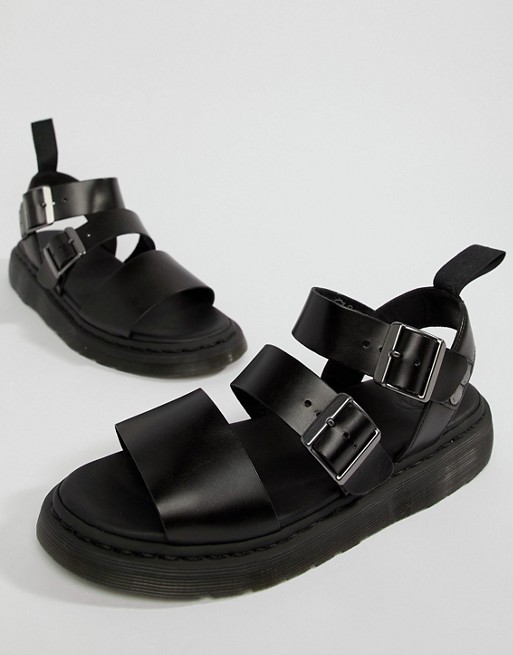 Dr Martens | Dr Martens Gryphon Strap Sandals In Black