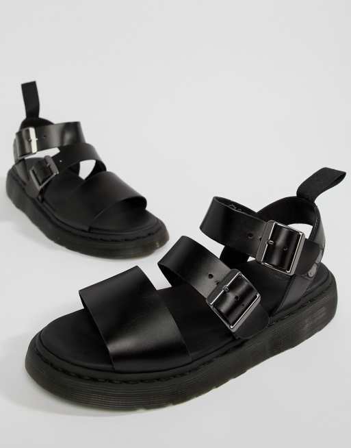 Dr Martens Gryphon strap sandals in black