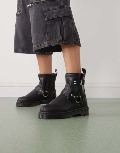 Dr Martens Harness detail ankle boot in black - view 1
