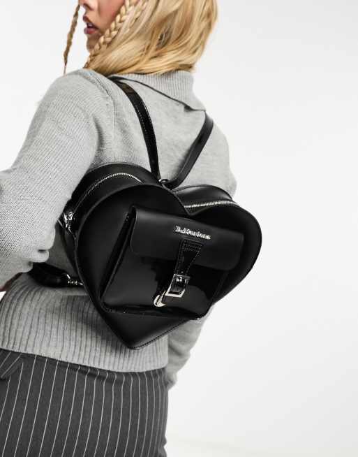 Dr Martens heart backpack in black leather ASOS