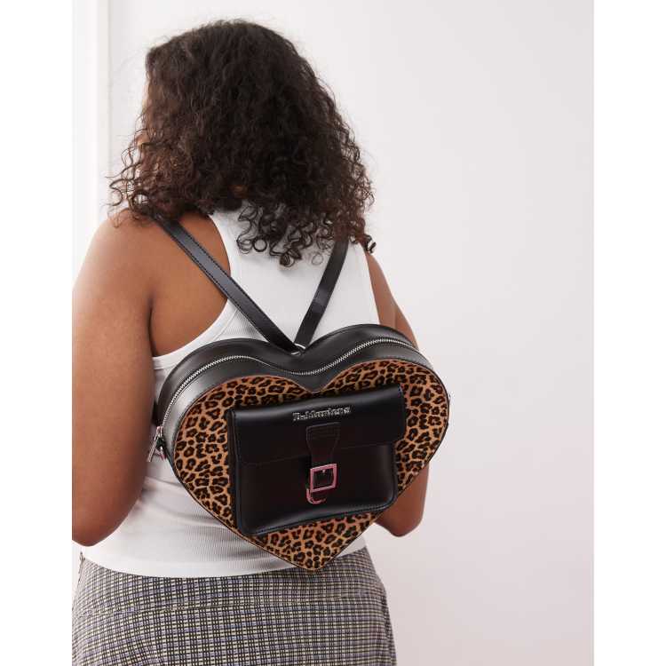 Dr Martens Heart Backpack in leopard print | ASOS