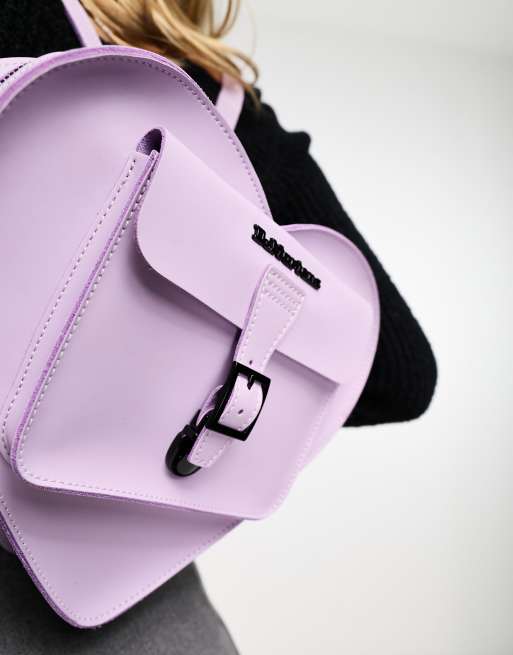 Dr Martens heart backpack in lilac leather