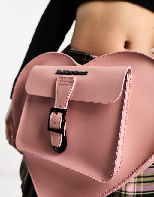 Dr Martens heart backpack in pink leather