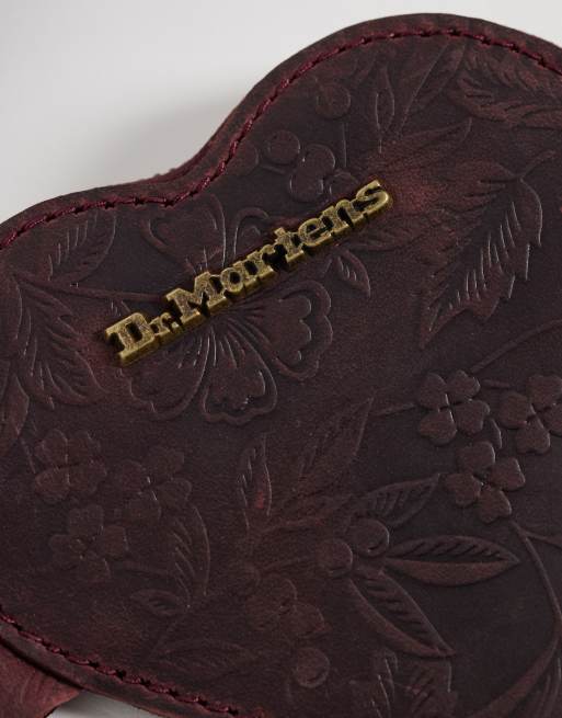 Dr Martens Heart purse in cherry red floral embossed, 2 of 3