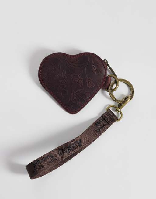 Dr Martens Heart purse in cherry red floral embossed, 3 of 3
