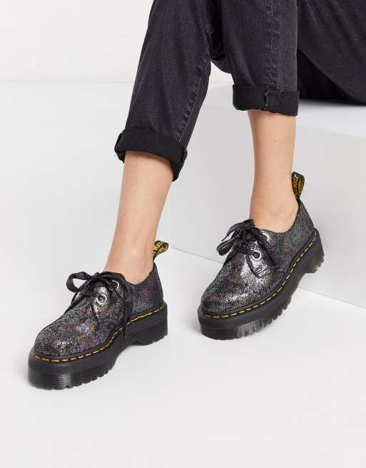 Doc martens gris outlet métallisé