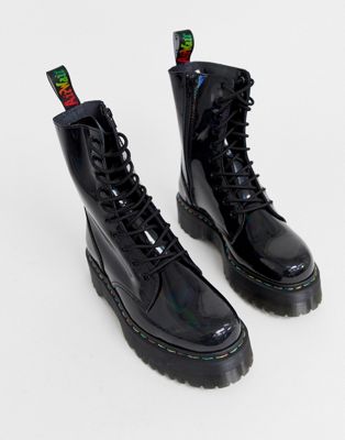 black rainbow jadon platform boots