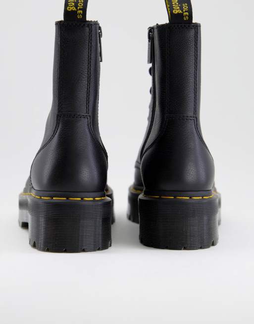 Dr Martens jadon 8 eye boots in black pisa ASOS