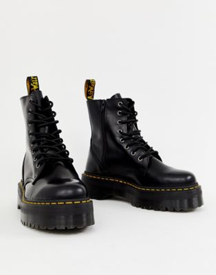 black jadon 8 eye boots