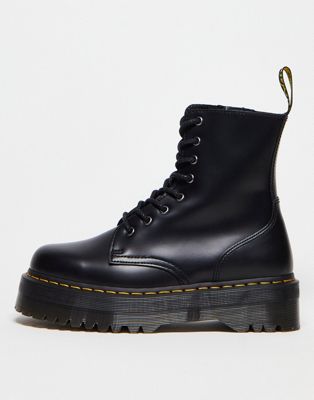Dr Martens Jadon 8-Eye Smooth Leather Platform Boots