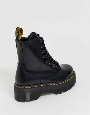 Dr Martens Jadon 8-Eye smooth leather platform boots