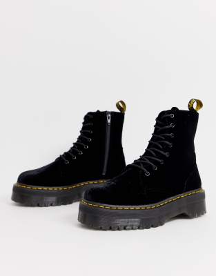 dr martens velluto nero