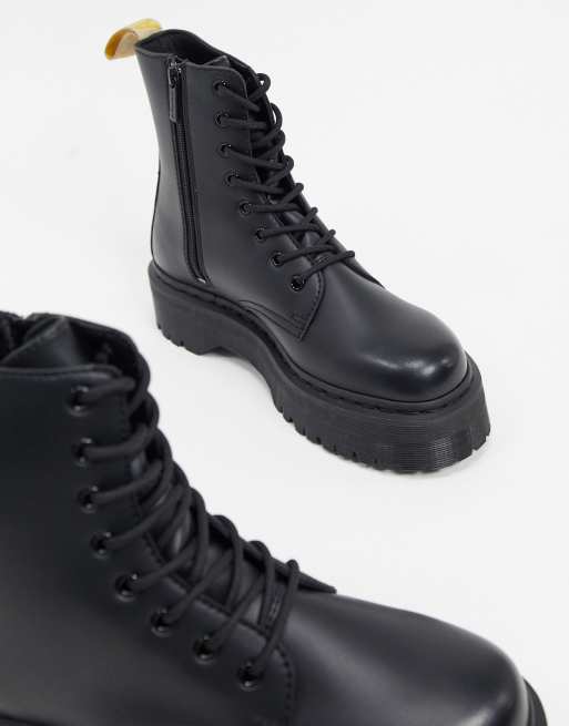 Dr Martens - Jadon - Anfibi vegan neri con plateau  , 4 di 4