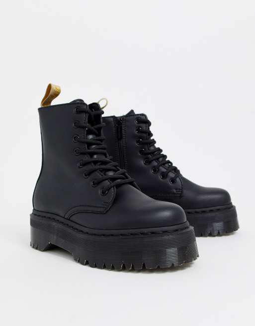 Dr Martens - Jadon - Anfibi vegan neri con suola spessa  , 2 di 4