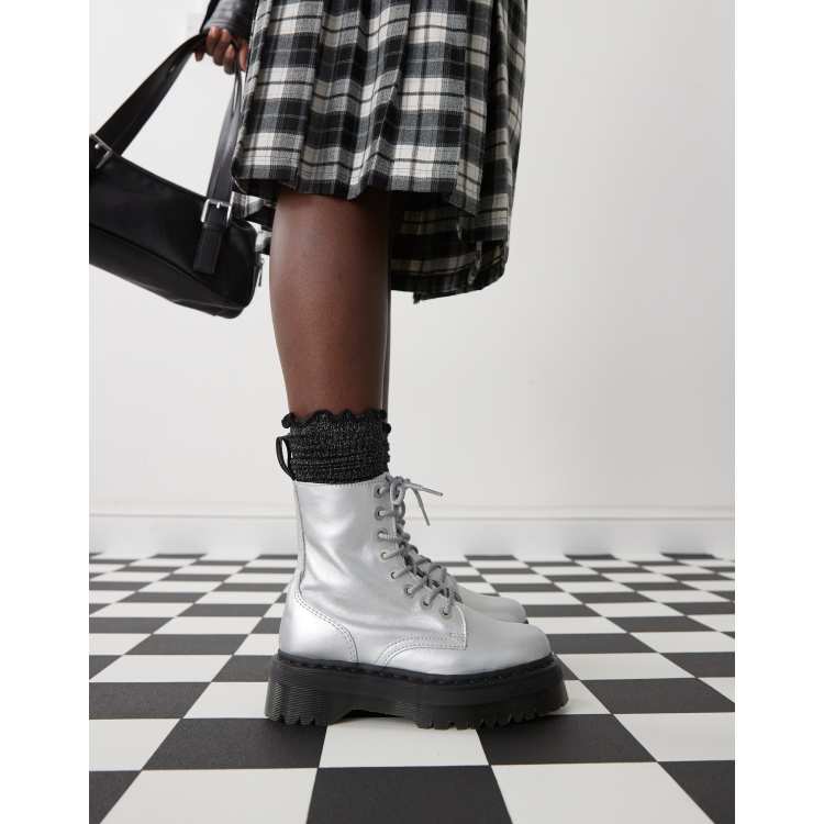 Dr. Martens Jadon SILVER シルバー Dr.Martens 新作 JADON シルバー | ドクターマーチン・ショップ