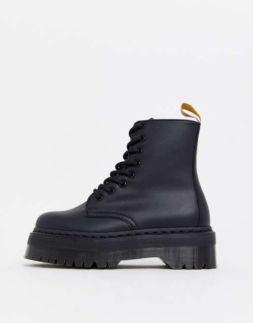 Dr Martens Jadon chunky boots in vegan black