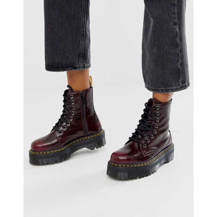 Dr martens exclusive hot sale cherry jadon boots