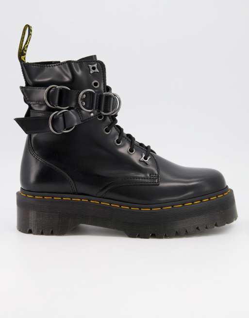 Dr. Martens – Jadon – Czarne botki z metalowymi elementami