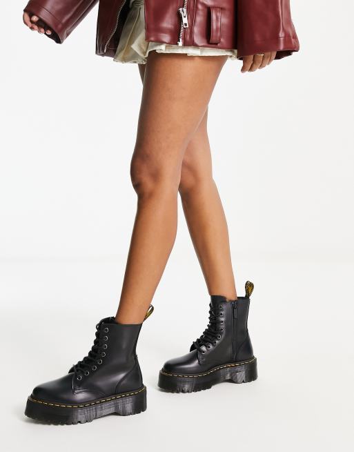 Dr martens women's jadon hotsell leather platform ankle boots