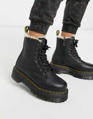 fur lined doc martens