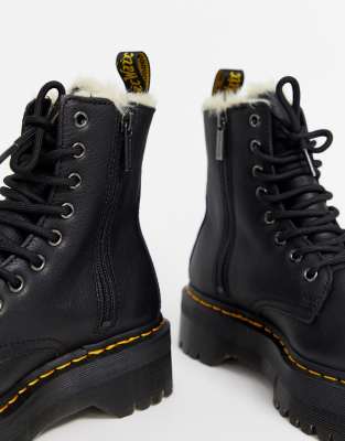 Fur lined jadon dr hot sale martens