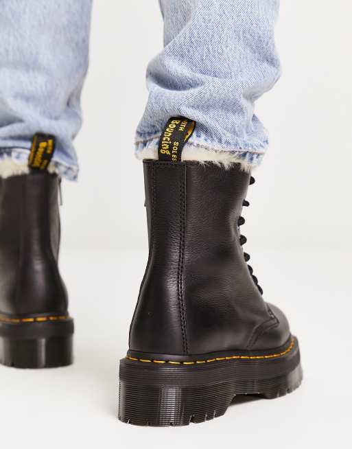 Jadon fur best sale lined doc martens