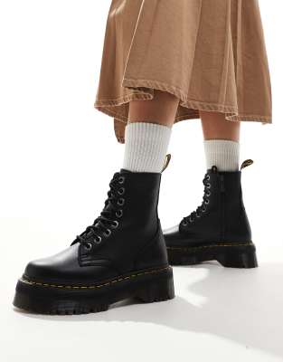 Dr. Martens - Jadon III - Bottines à 8 aillets - Noir Pisa