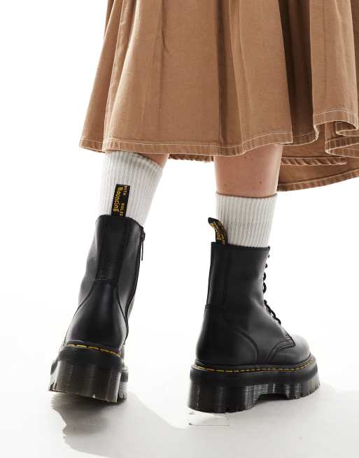 Dr Martens - Jadon III - Laarzen met 8 oogjes in zwart Pisa, 4 van 4