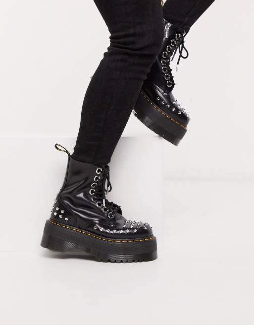 Dottor martens hot sale borchie nere