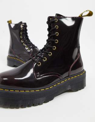 red platform doc martens