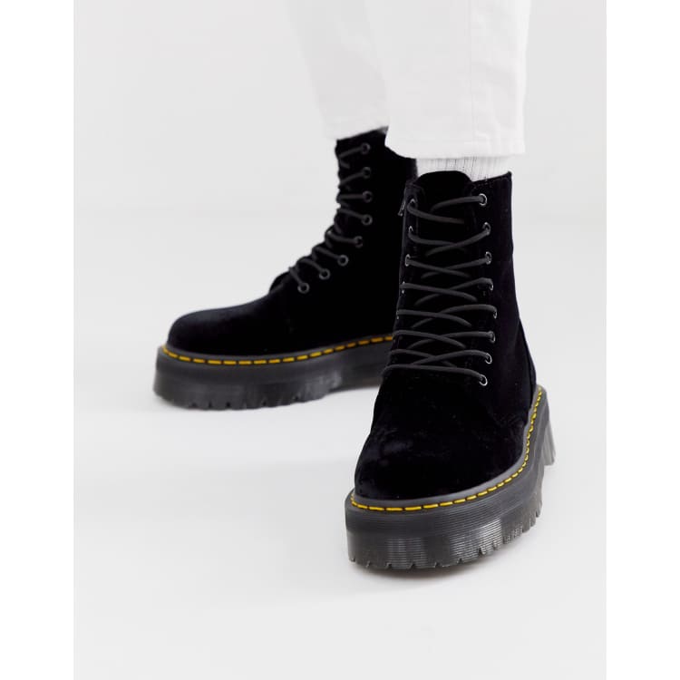 Doc martens outlet velvet platform