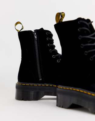 platform doc martens with zipper