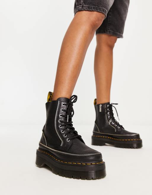 Dr martens rits discount zijkant