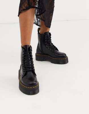 dr martens -  – Jadon – Stiefel mit dicker Plateausohle-Schwarz