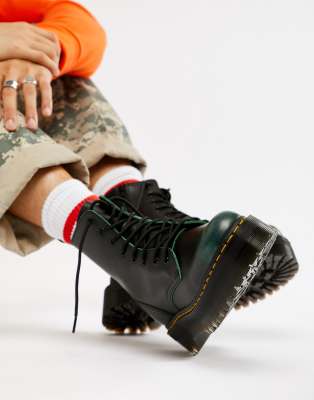 dr martens platform verdi