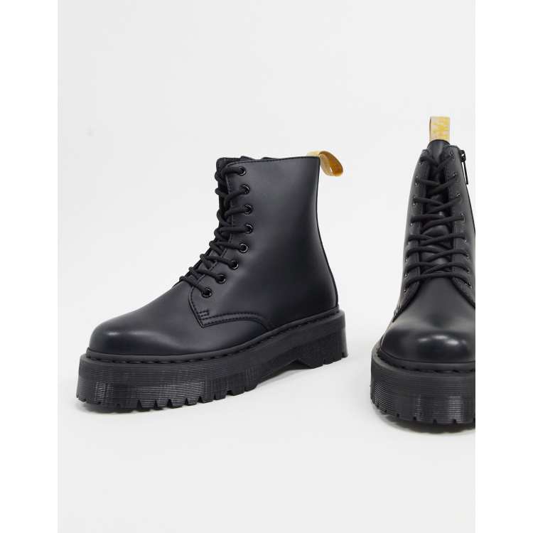 Dr Martens Jadon Vegane Stiefel in Schwarz mit Plateausohle