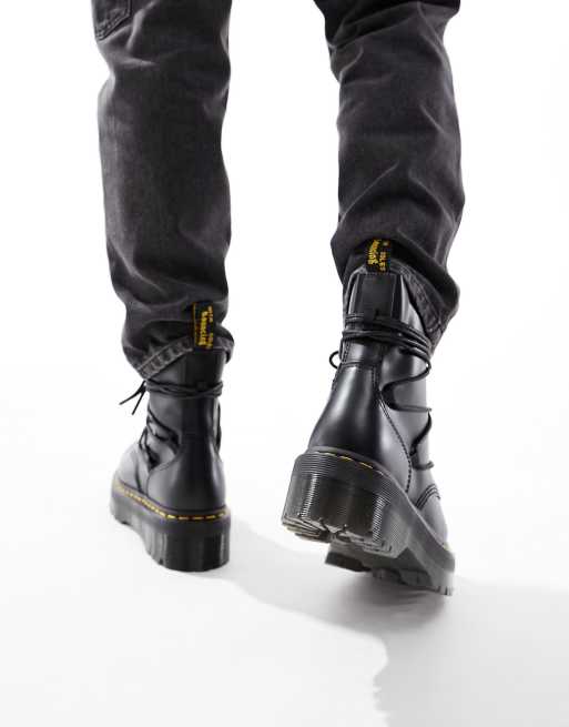 Dr Martens – Jarrick II – Svarta boots i slätt läder med snörning, 3 av 4